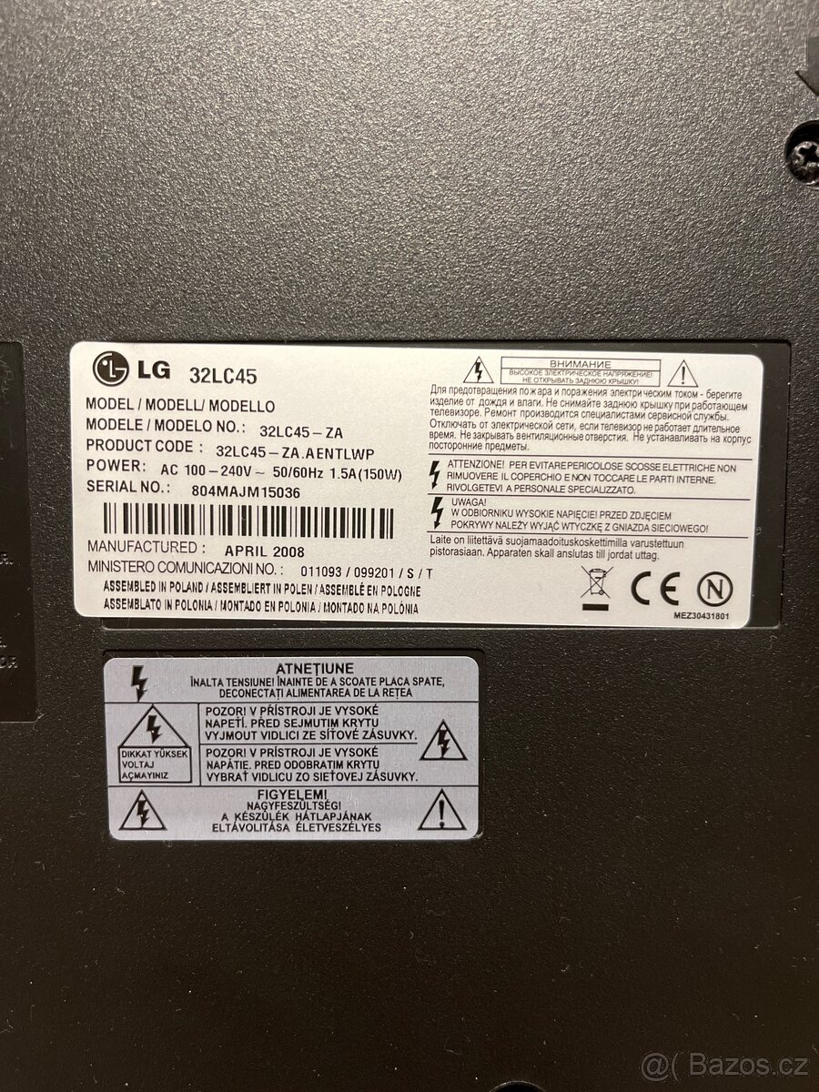 LG tv 32LC45 - 3