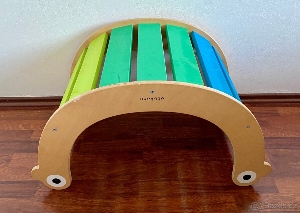 Dřevěná houpačka Utukutu Spectra Knírek. - 3