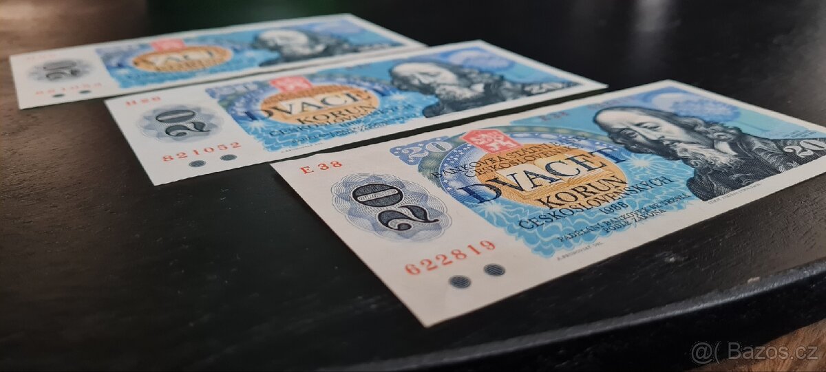 20kčs bankovky - 3