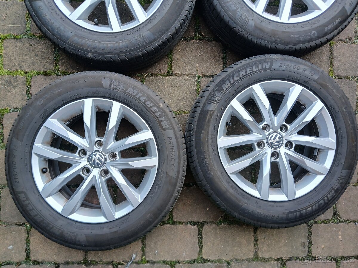 ALU kola,sada, originál VW,model SEPANG,215/60 R16,5x112,TOP - 3