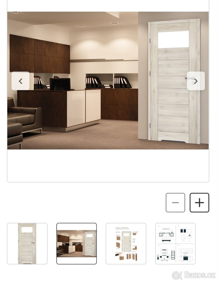 Dveře 80cm koupelna s obložkami - 3