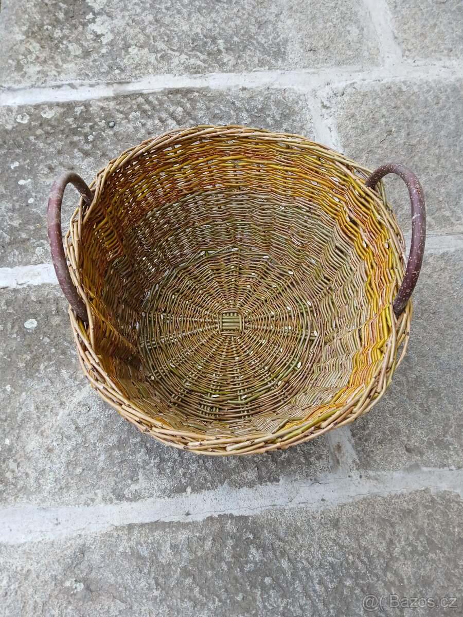 Proutěný košík "dvouušák" - 3