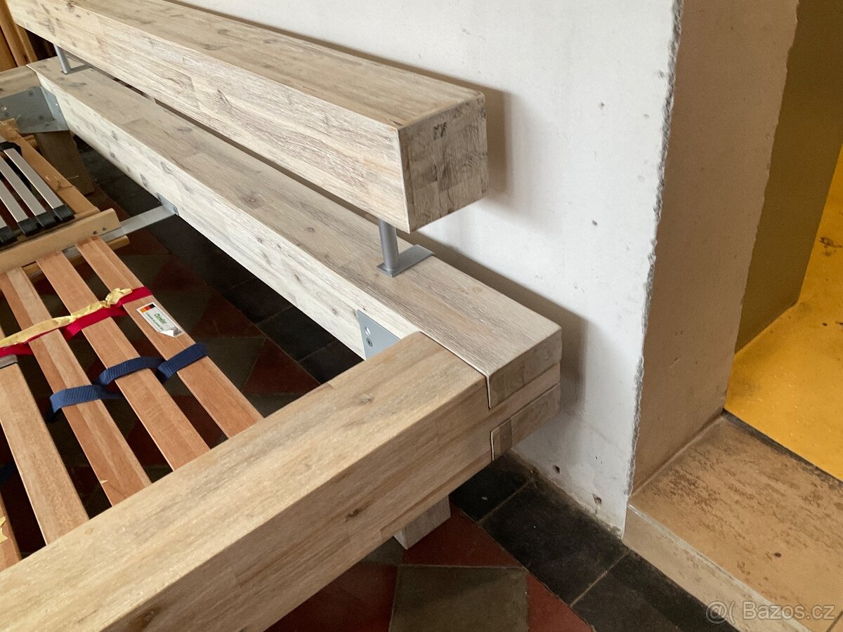 Velká manželská postel akácie Masiv - 3