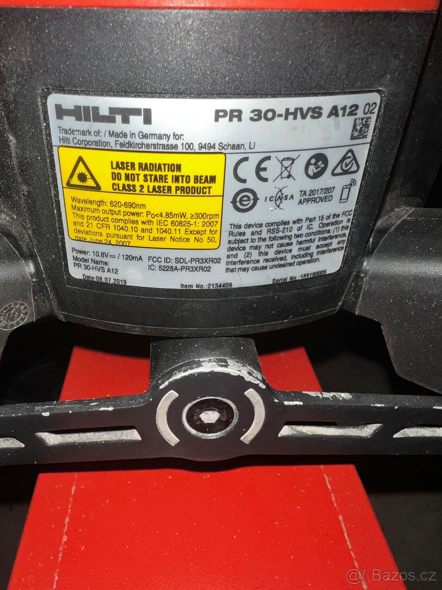 Hilti PR 30 HVS-A12 v kompletu a po kalibraci - 3