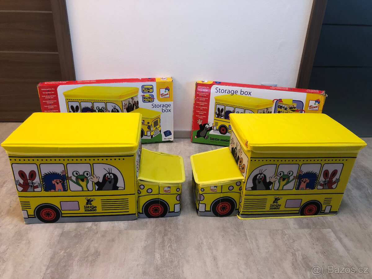 Krtek Krabice na hračky - Krteček Autobus Bino Olymp Klatovy - 3
