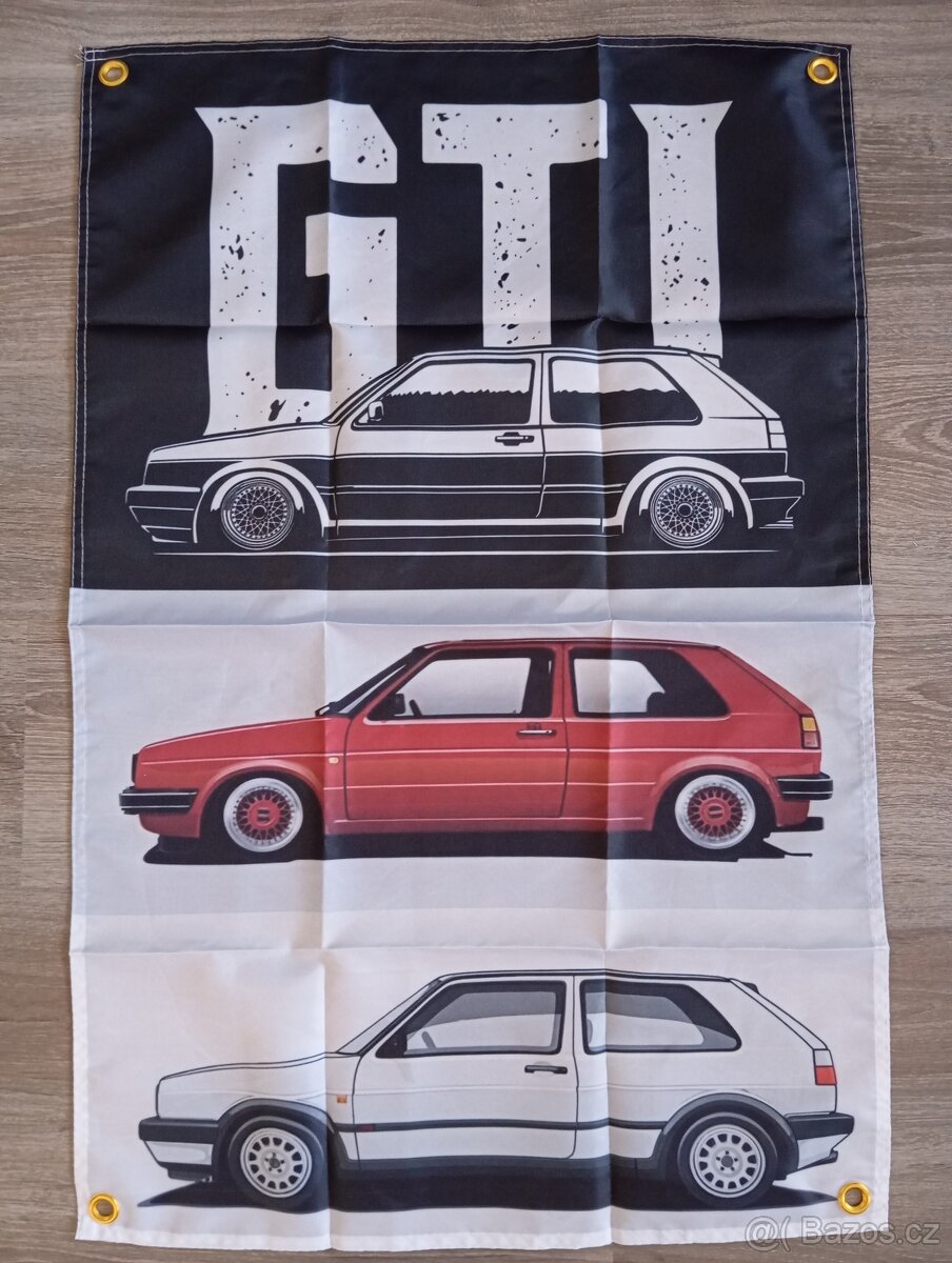 VW GOLF mk1,mk2,mk3 GTI dekorácia na stenu - 3