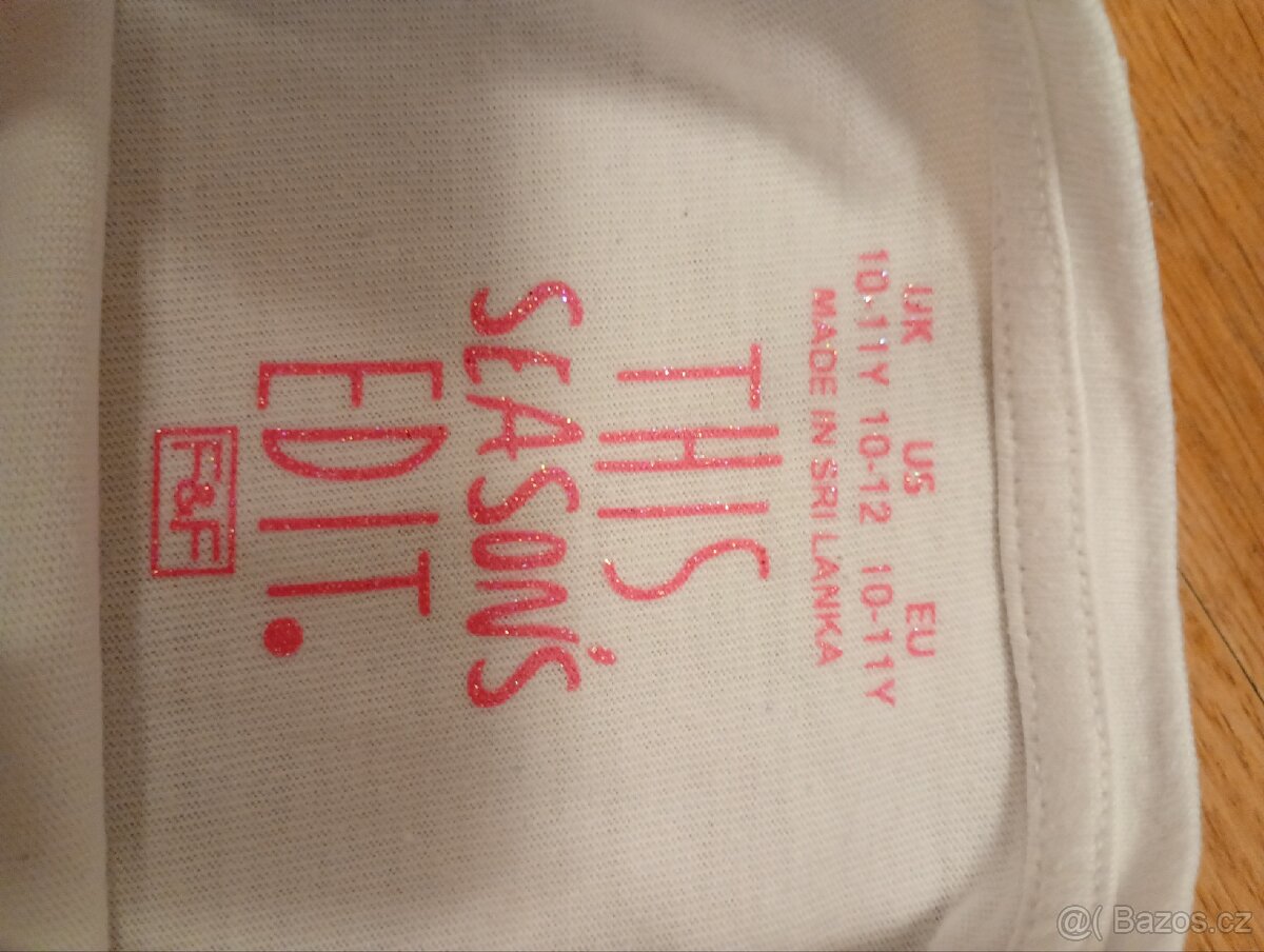 Dívčí bíle tričko s dlouhým rukávem - 3