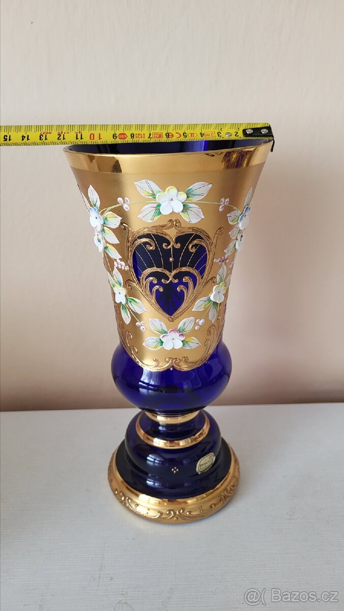 VÁZA NOVOBORSKÉ SKLO, PERFEKTNÍ STAV - 3