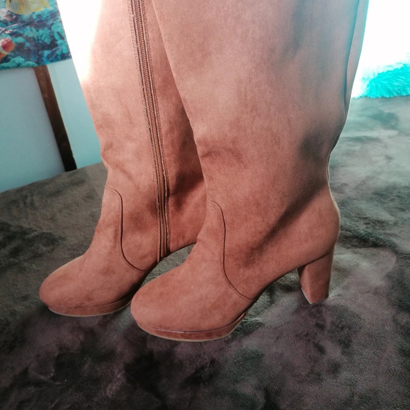 Vysoké kapučínové kozačky vel.40 - 3