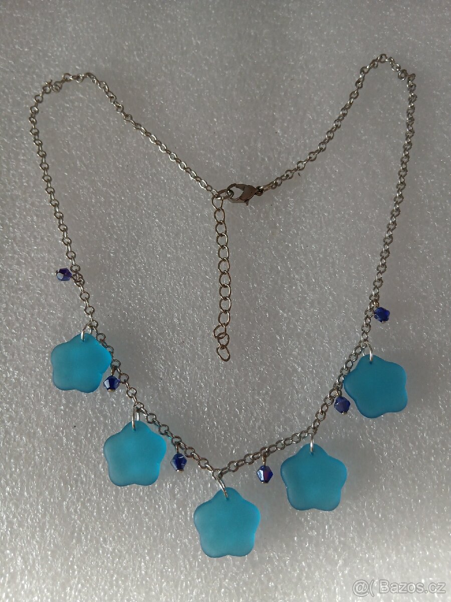 Starý retro náhrdelník bižuterie - 3