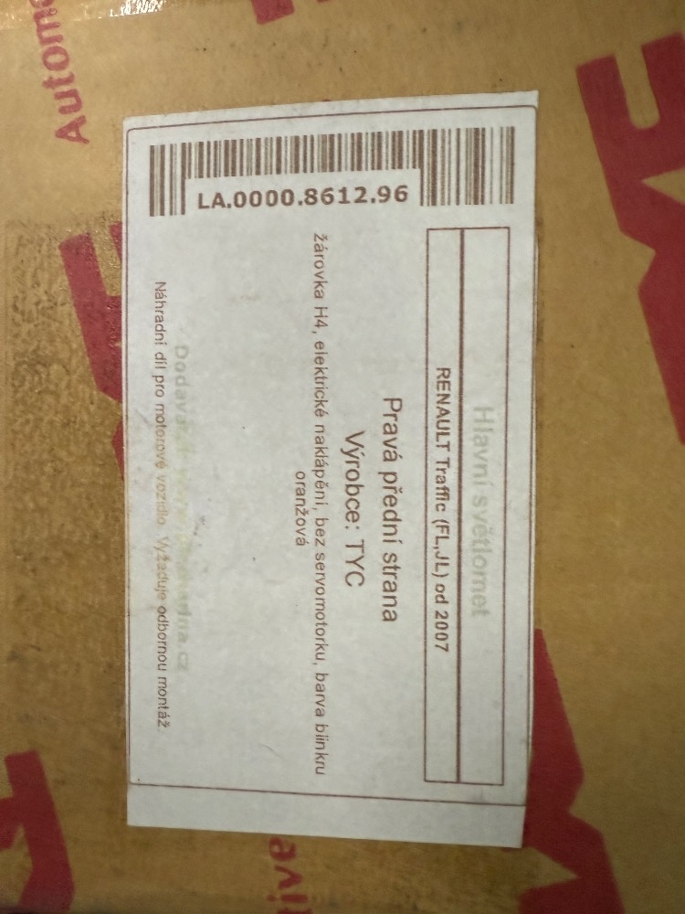 Renault Traffic - nová přední světla - 3