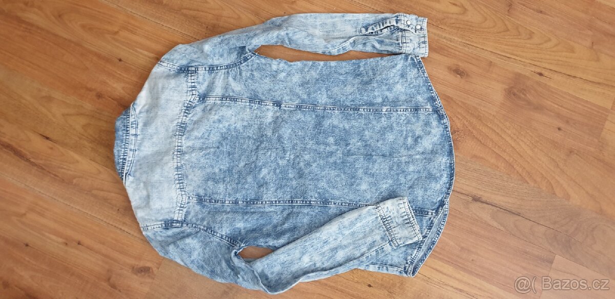 Riflová košile/. zdobená - 3