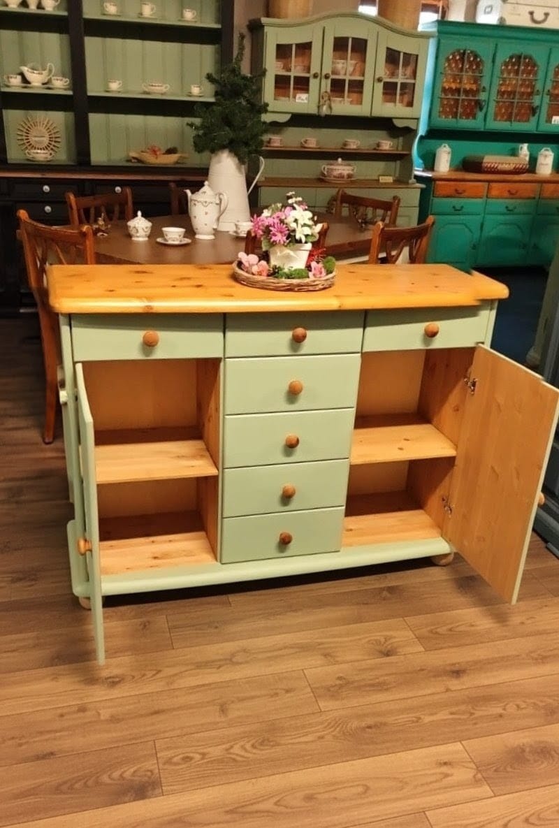 Komoda Cottage Green s ptáčky. - 3