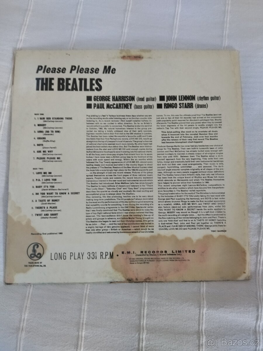 UNIKÁTNÍ LP THE BEATLES - PLEASE, PLEASE ME - 3