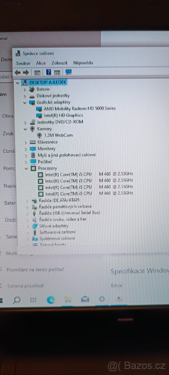 Kovový Acer Aspire 4820T, core i5, 500GB HDD, nVidia - 3