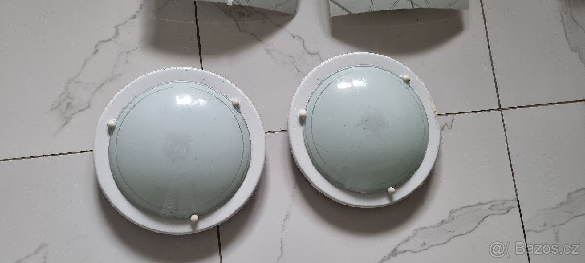 7 ks stropních světel včetně žárovek - 3