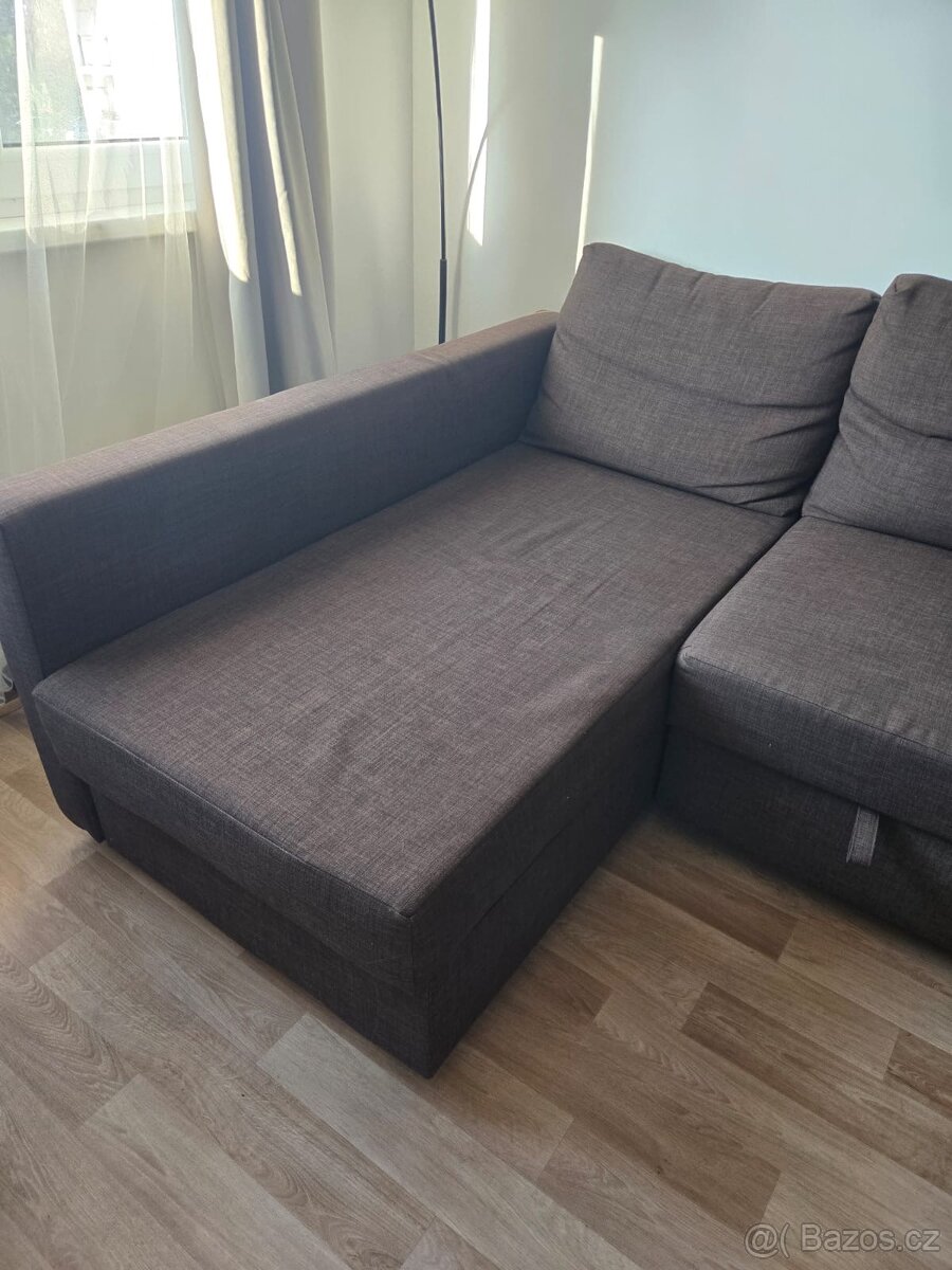 Rohová rozkládací sedačka s úložným prostorem - 3