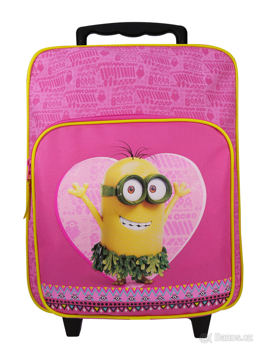 Dětský školní batoh kufr na kolečkách Mimoni - 3