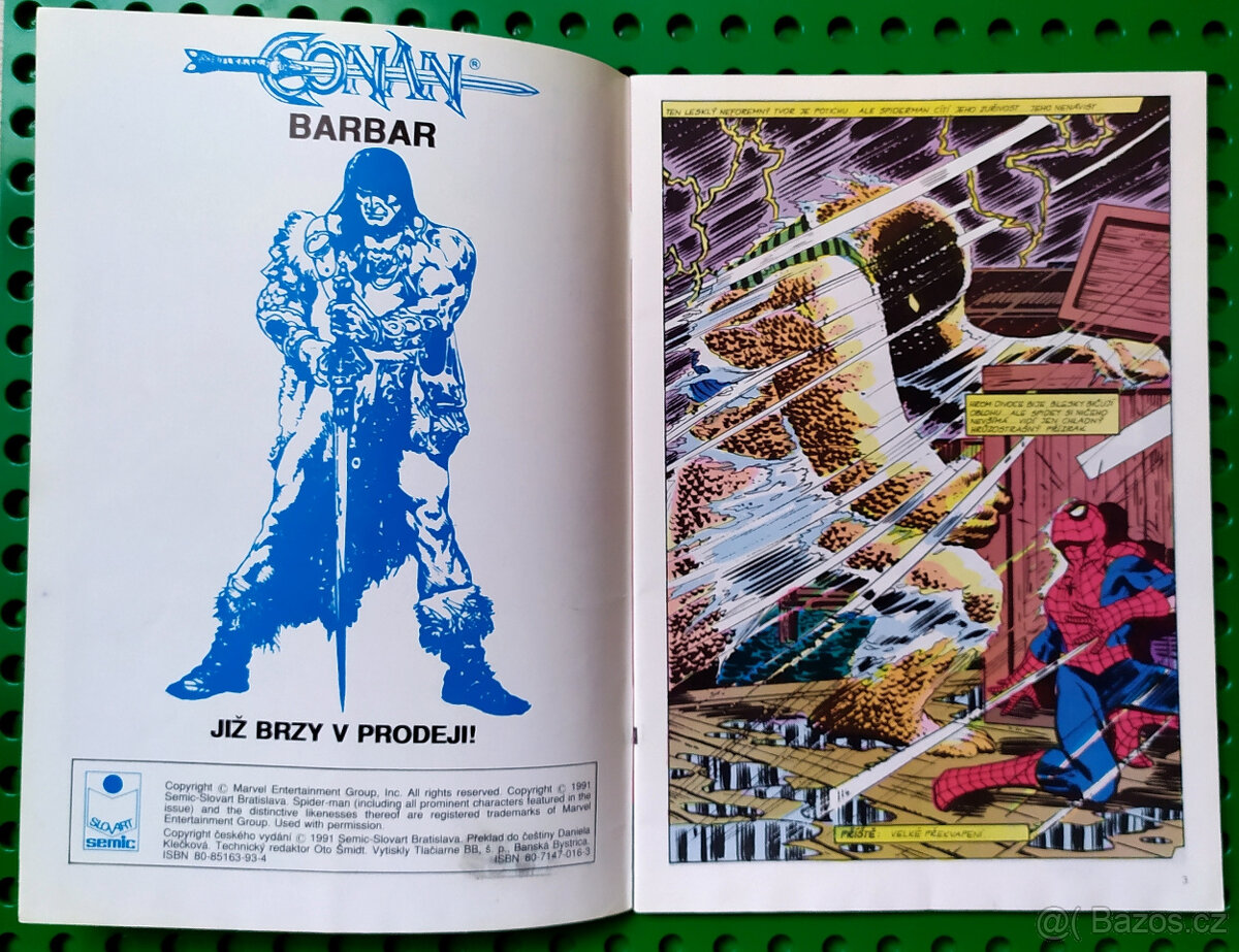 Komiks SPIDERMAN č. 8/1991 Semic velmi PĚKNÝ STAV - 3