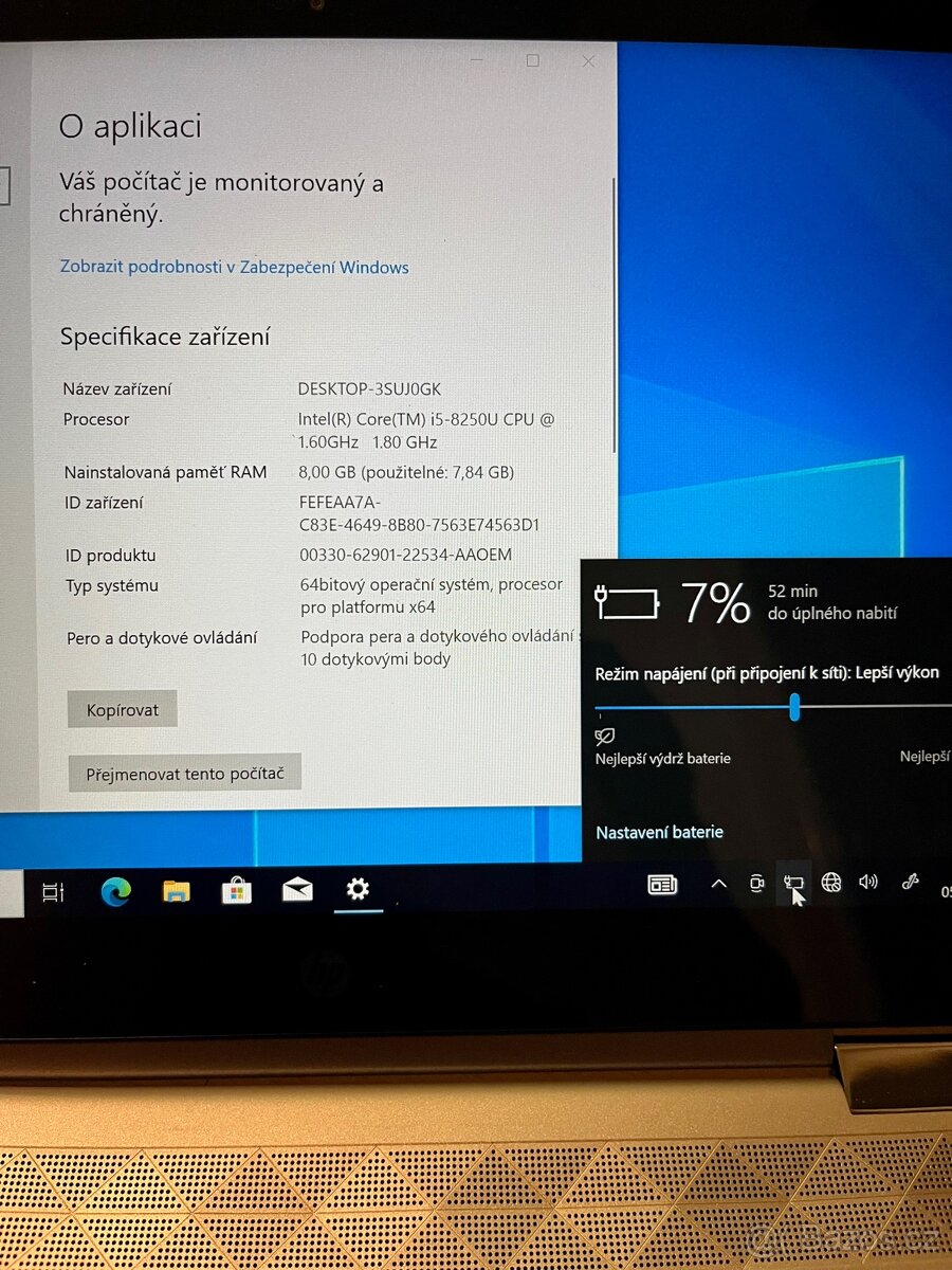 HP x360 – dotykový notebook (2v1), Intel i5 8gen/8gb/256gb - 3