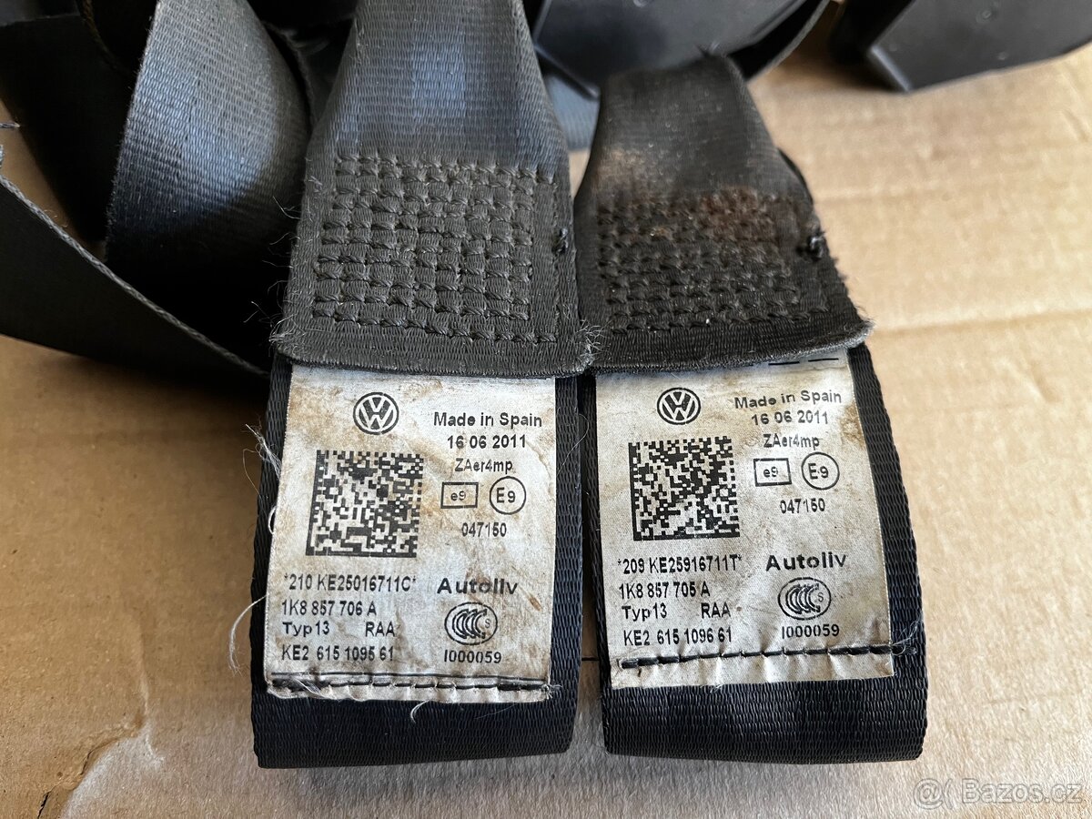 Volkswagen Scirocco – přední bezpečnostní pásy L+P - 3