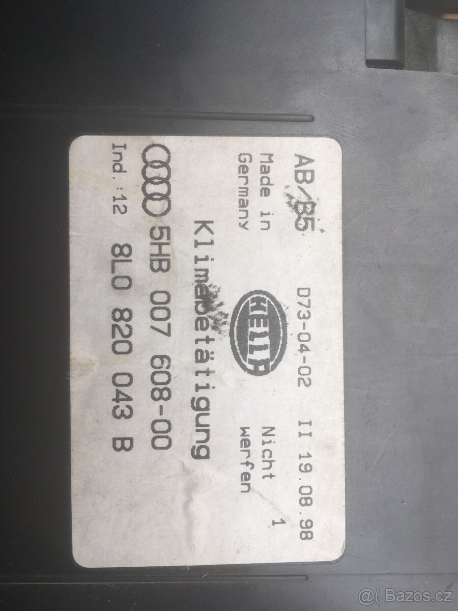 Panel ovládání topení (Climatronic) - 3