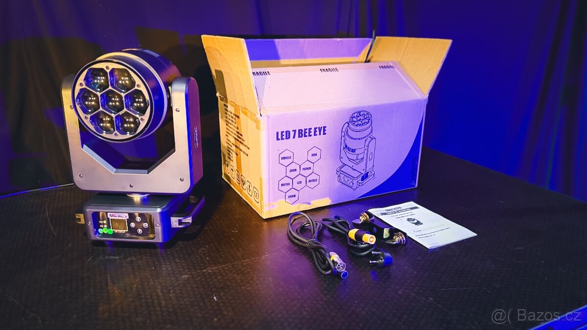 SHEHDS BeeEye 7x20W LED Beam & Wash Otočná hlava - 3