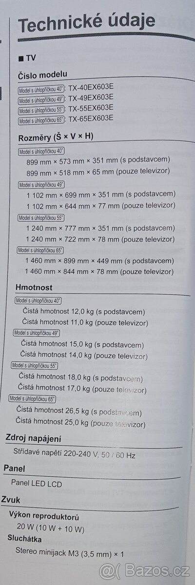 Televize PANASONIC 55" - 3