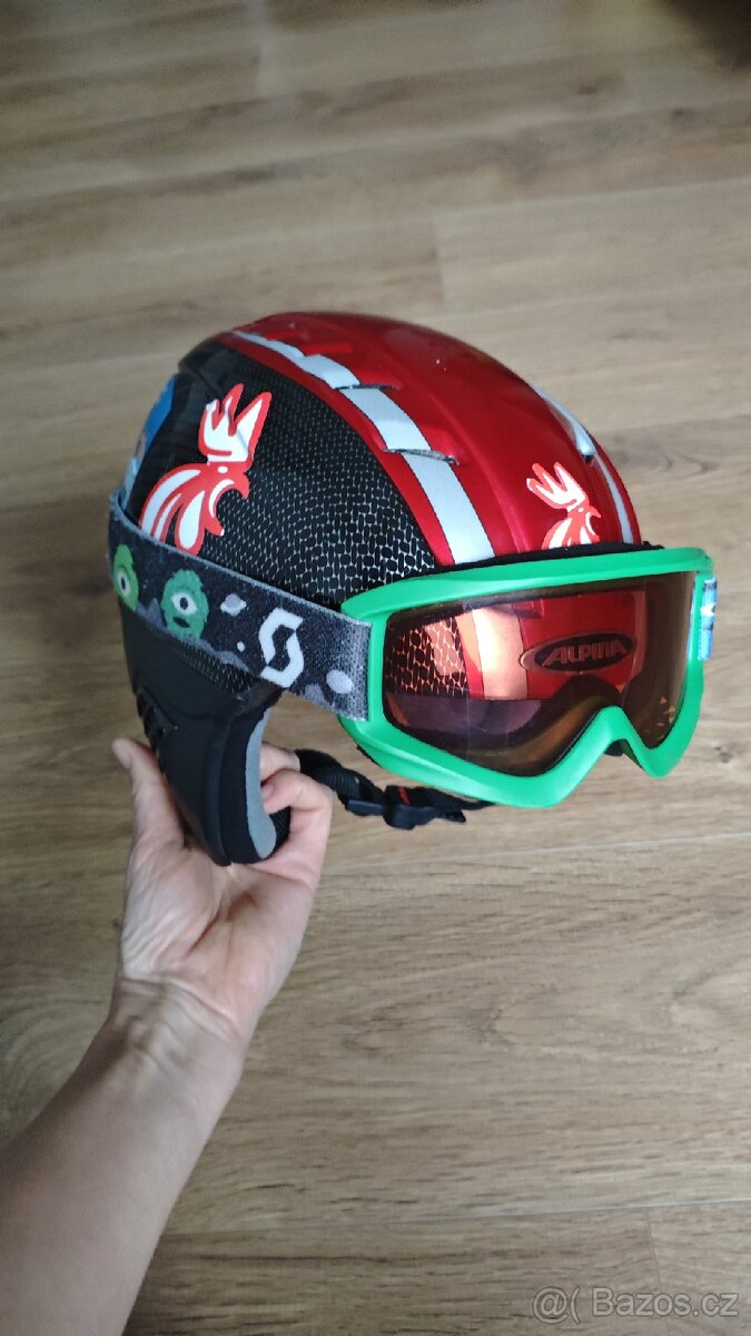 Dětská lyžařská helma vel. 48 -52 + lyžařské brýle - 3