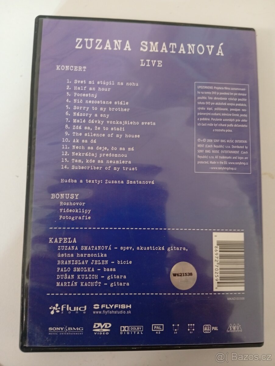Zuzana Smatanová Live DVD prodám. - 3