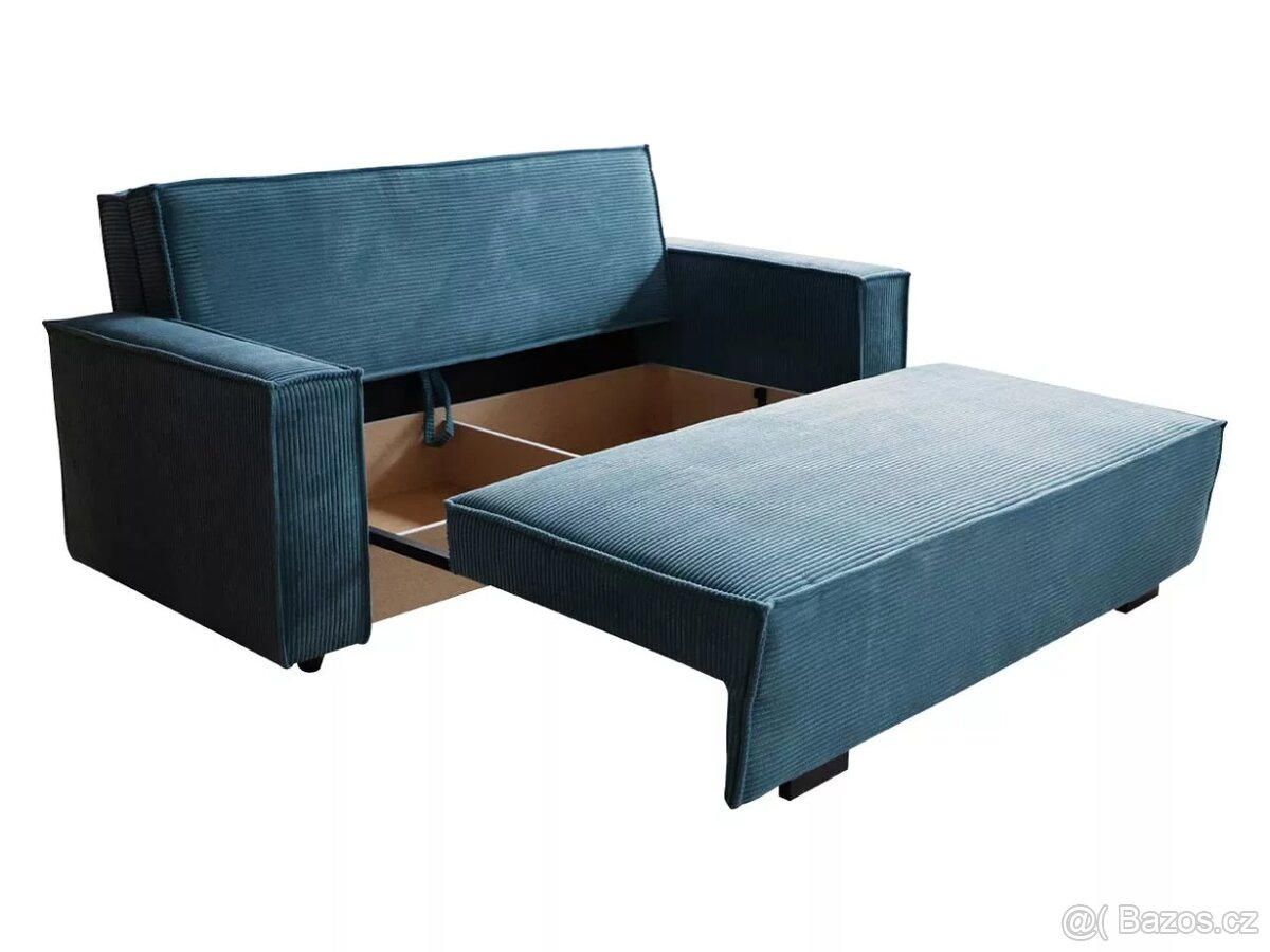 Rozkládací gauč modrý - 3