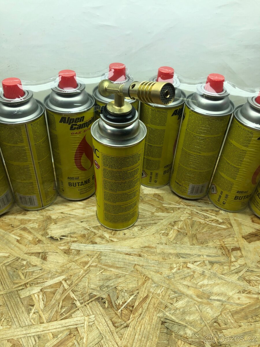 Mosazný hořák + 4x kartuš - 3