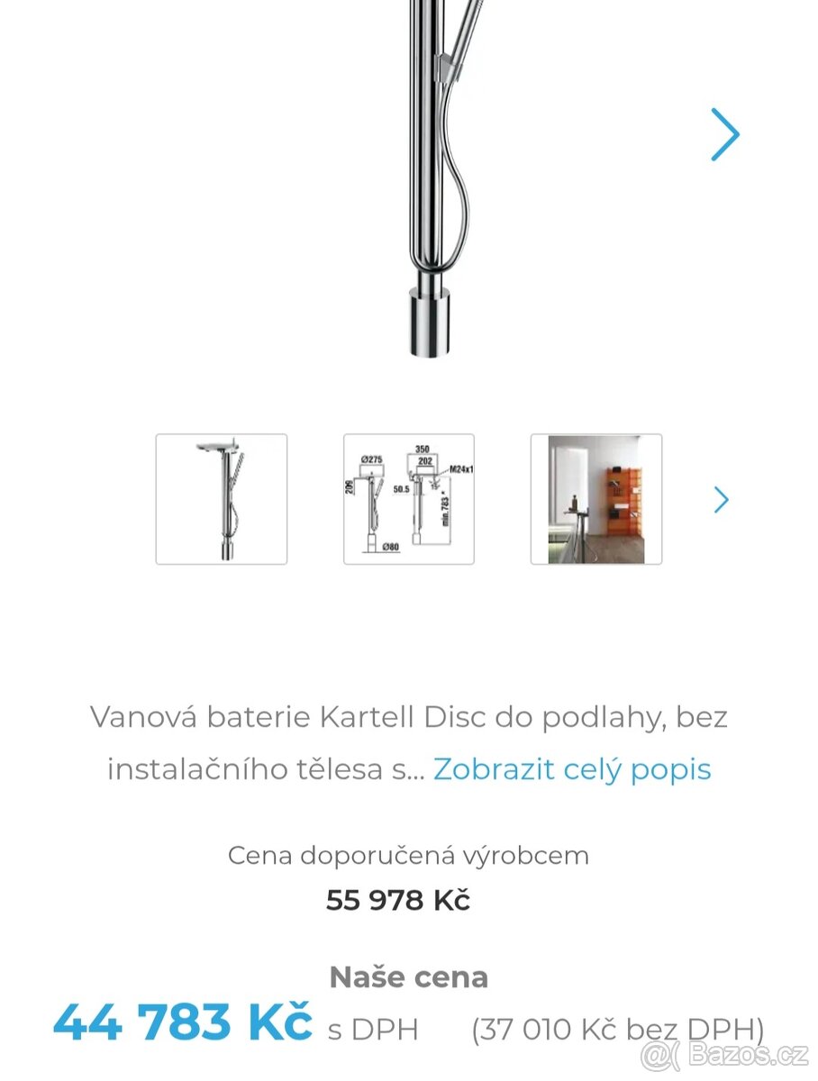 Vanová baterie Laufen Kartell - 3