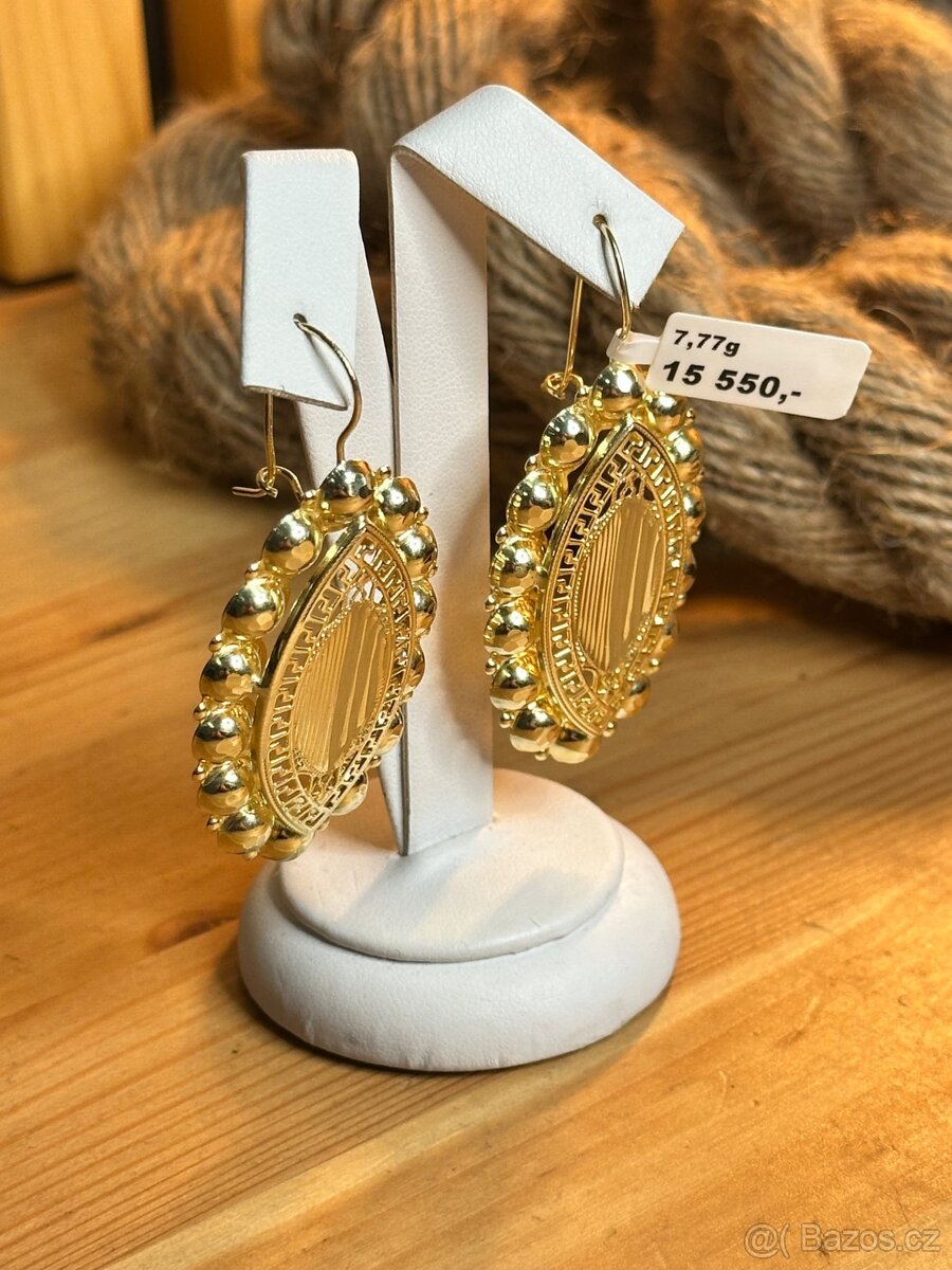 Zlaté náušnice 7,77g - 3