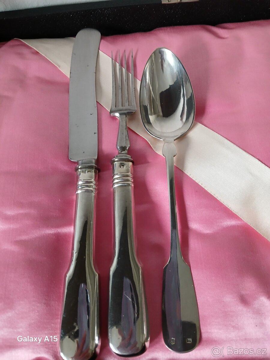 STAROZITNE STRIBRNE PRIBORY RAKOUSKO-UHERSKO - 3