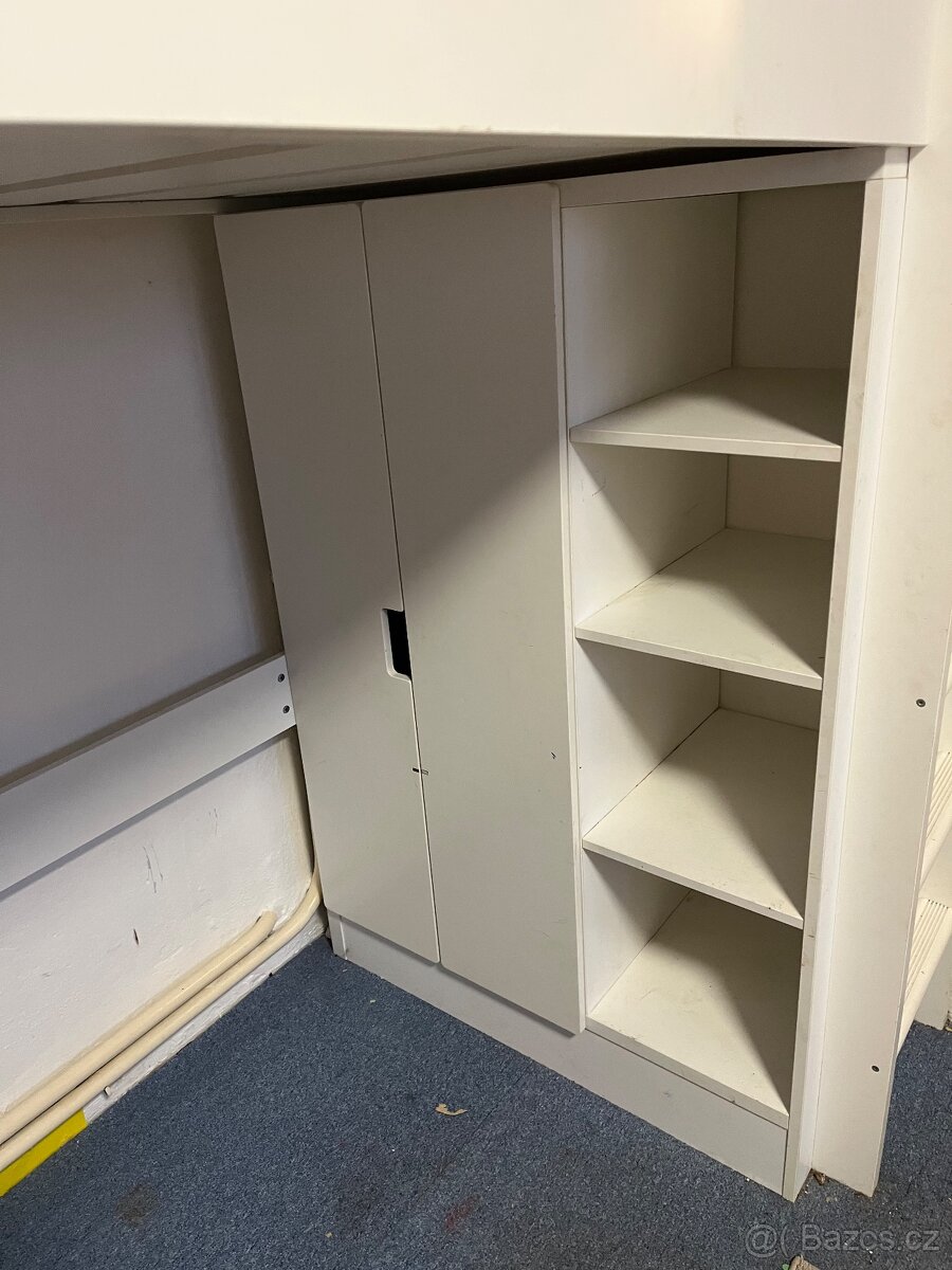 Dětská patrová postel se skříňkou - 3