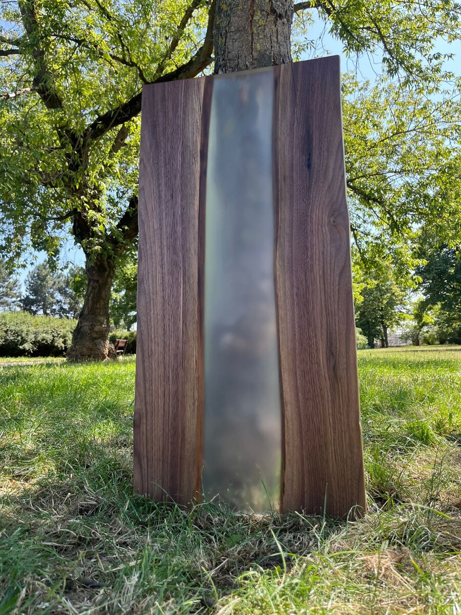 Stolová deska - americký ořech a epoxyd - 3