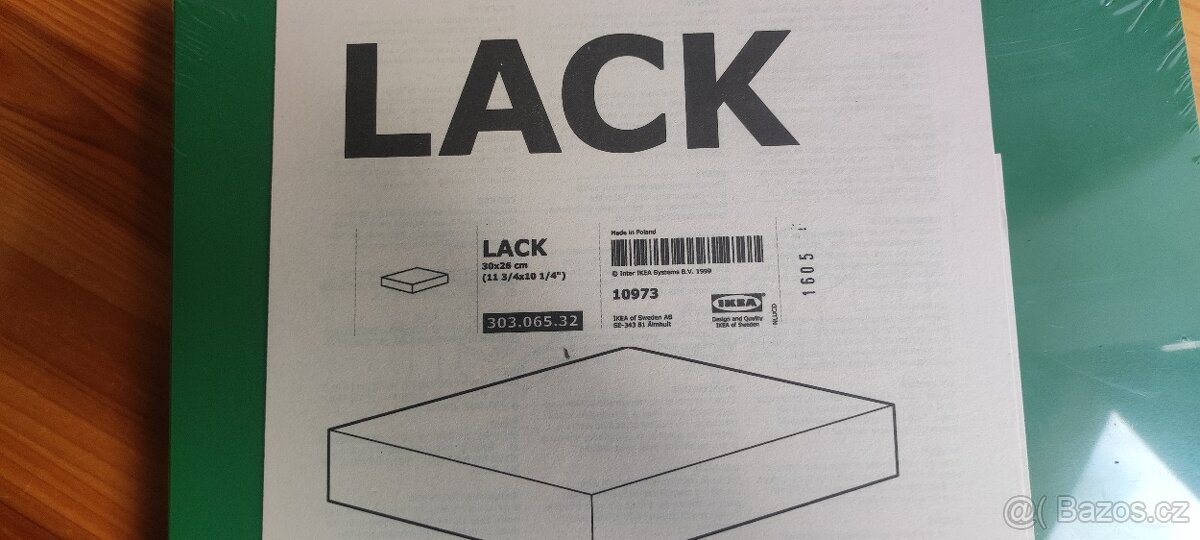 Zelené poličky lack ikea, 30x26 cm - 3