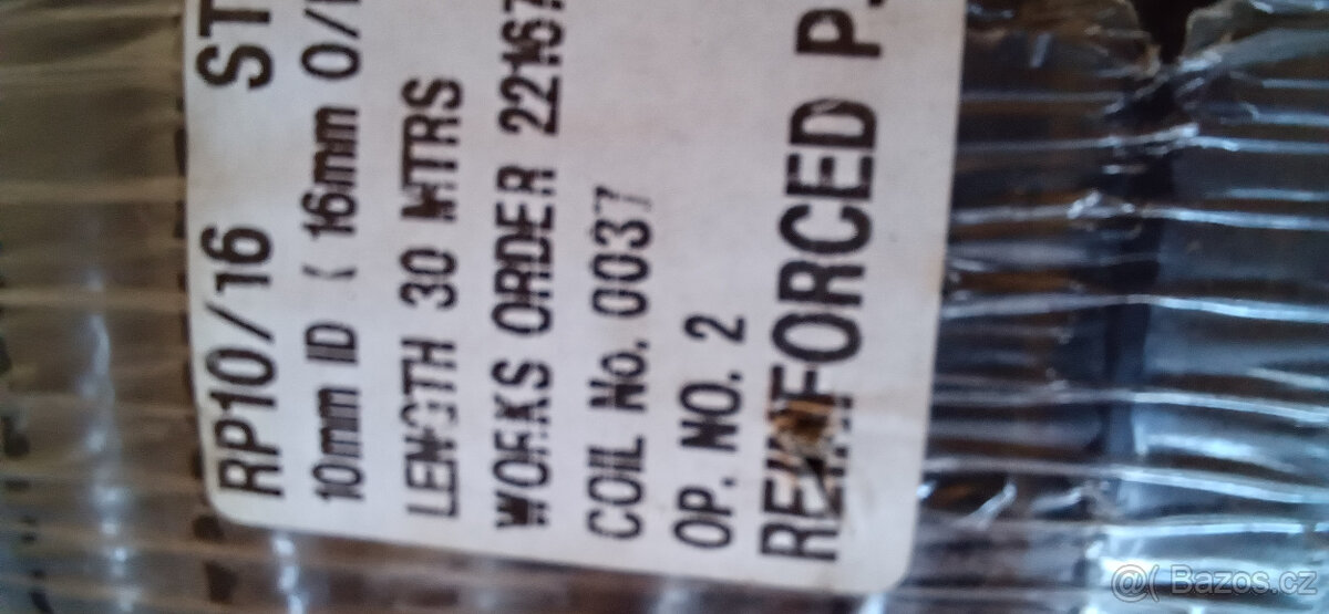 Hadice tlaková 2-vrstvá, tvrzený/zesílený plast - 95m - 3