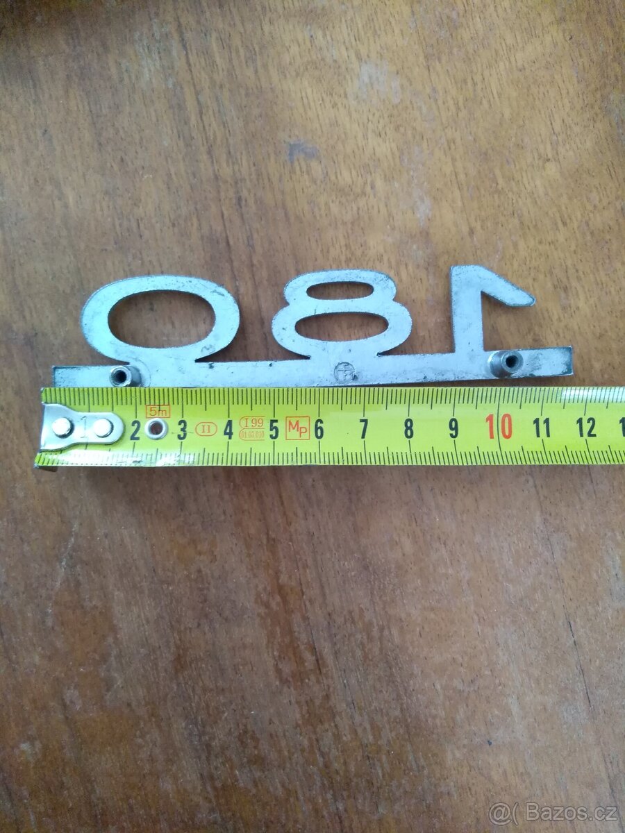 Napis, emblem, písmena, čísla 180 - 3