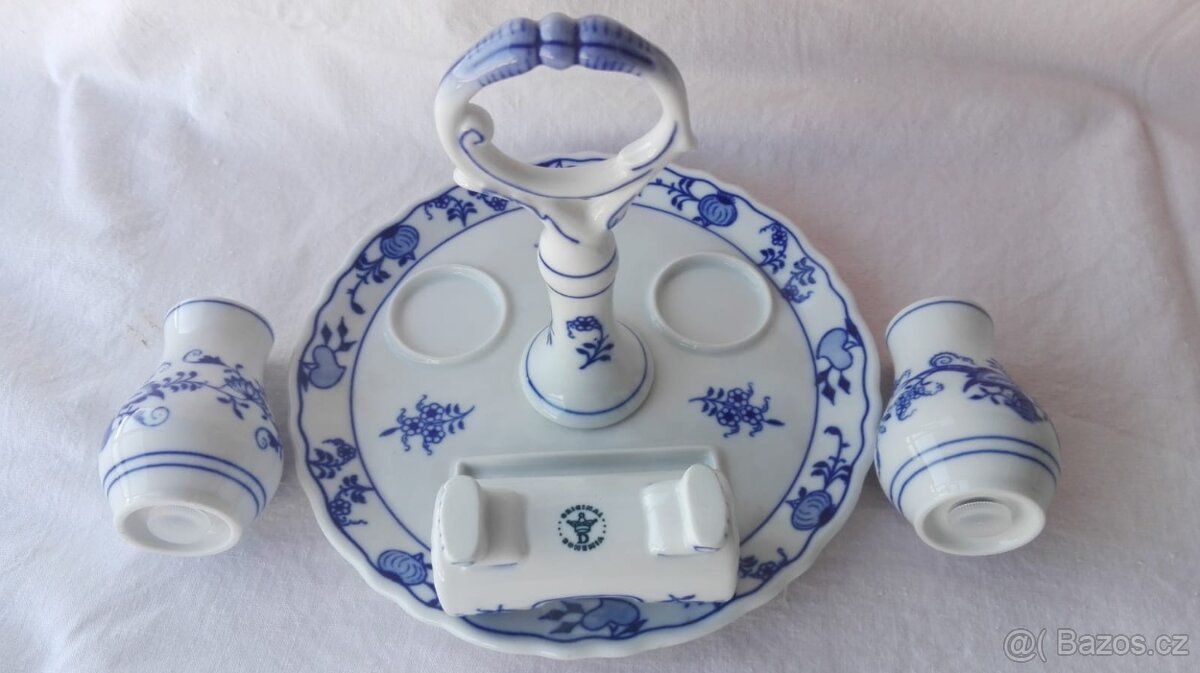 Cibulák souprava slánek/ i jednotlivě / stolní doplnky I.Tř. - 3