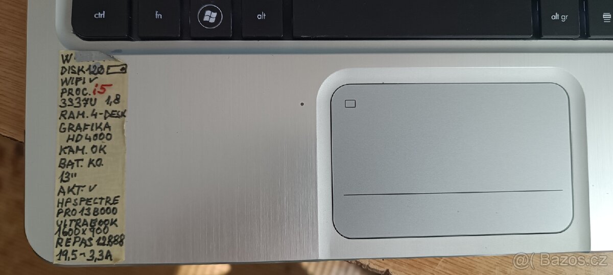 Spodní komplet HP Spectre XT Pro i5, ultrabook - 3