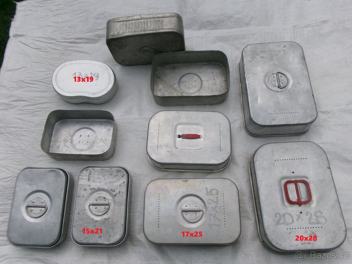 prodám příslušenství k vojenské kuchyni - velké modře smalto - 3