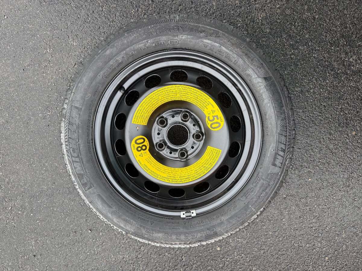 Plnohodnotné rezervní kolo Škoda/VW/AUDI/SEAT + nářadí - 3