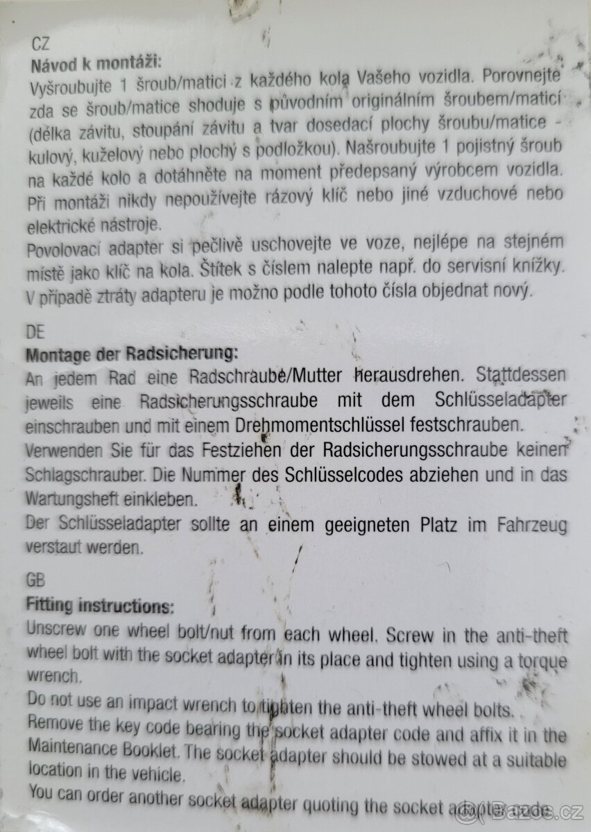 Bezpecnostni srouby Duster 2 - 3