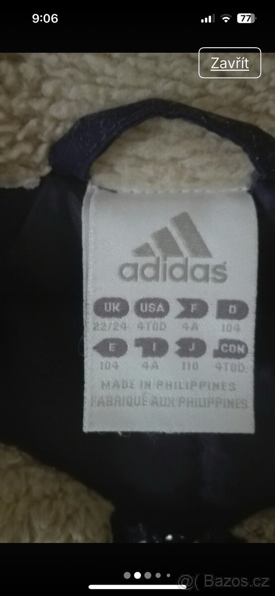 Vesta Adidas vel. 104 - 3