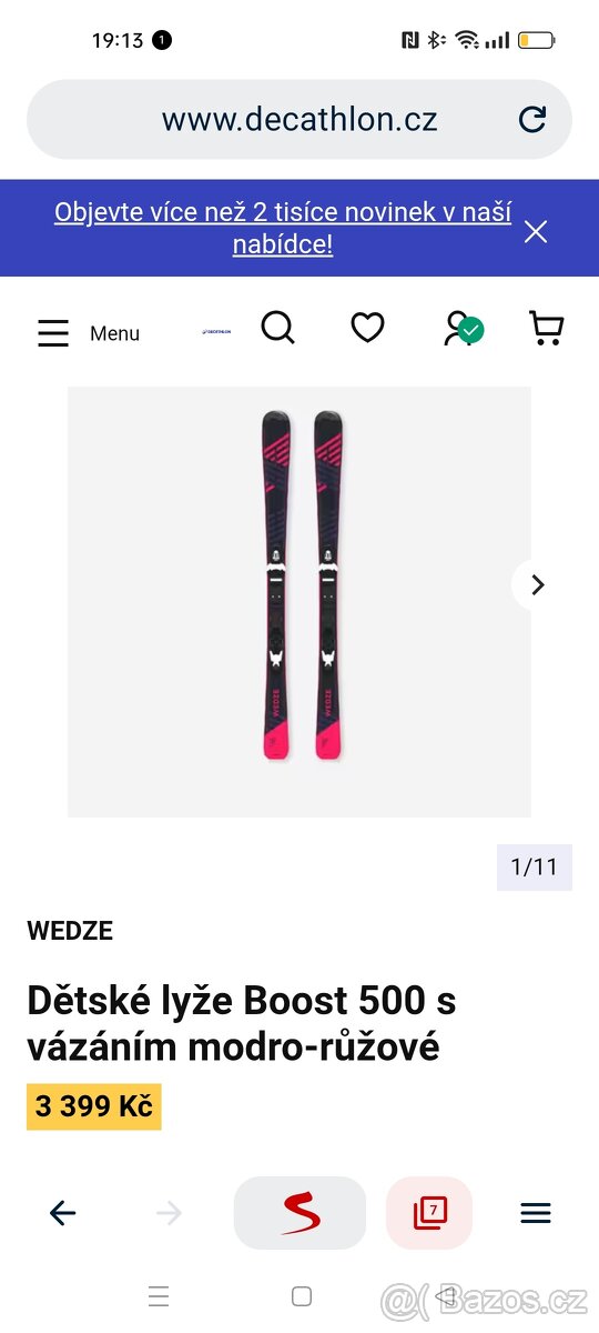 Dívčí lyže "Wedze" v.140 - 3