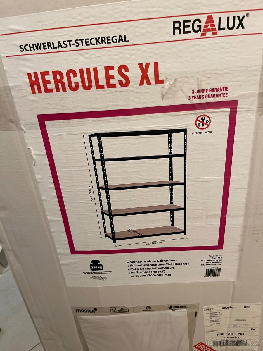 Regál 120x50x180 cm - 3