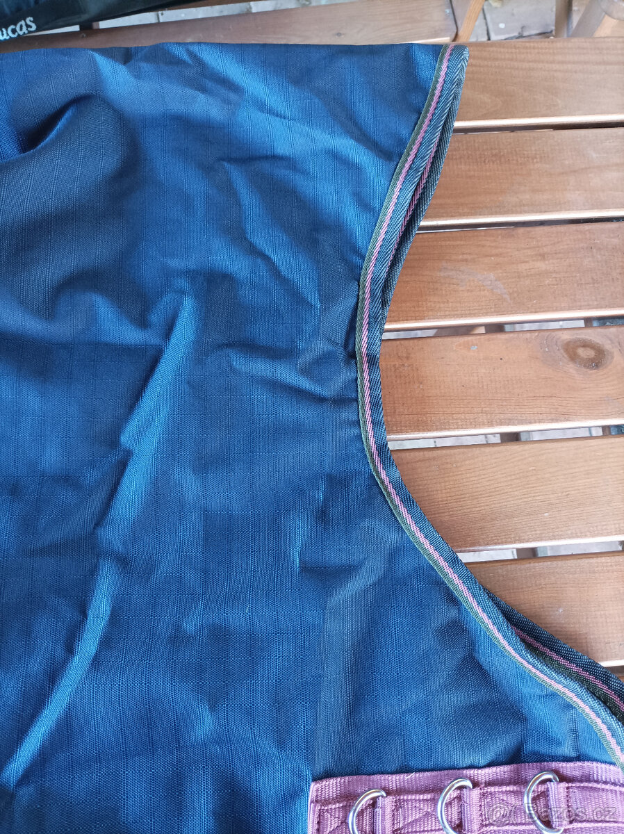 NOVÁ výběhová deka HKM STRONG 1200D, 135cm - 3