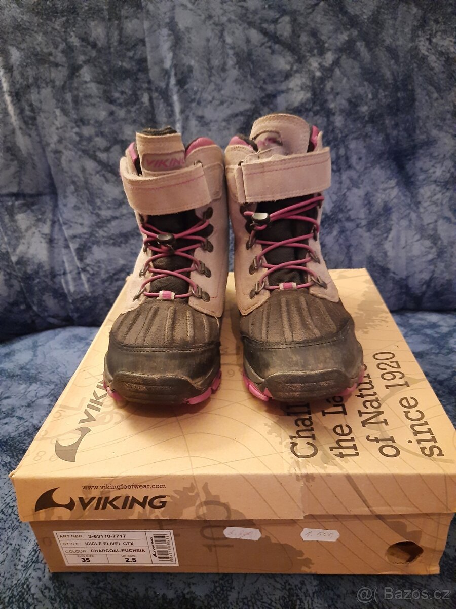 dívčí zimní botky Viking velikost 35 - 3
